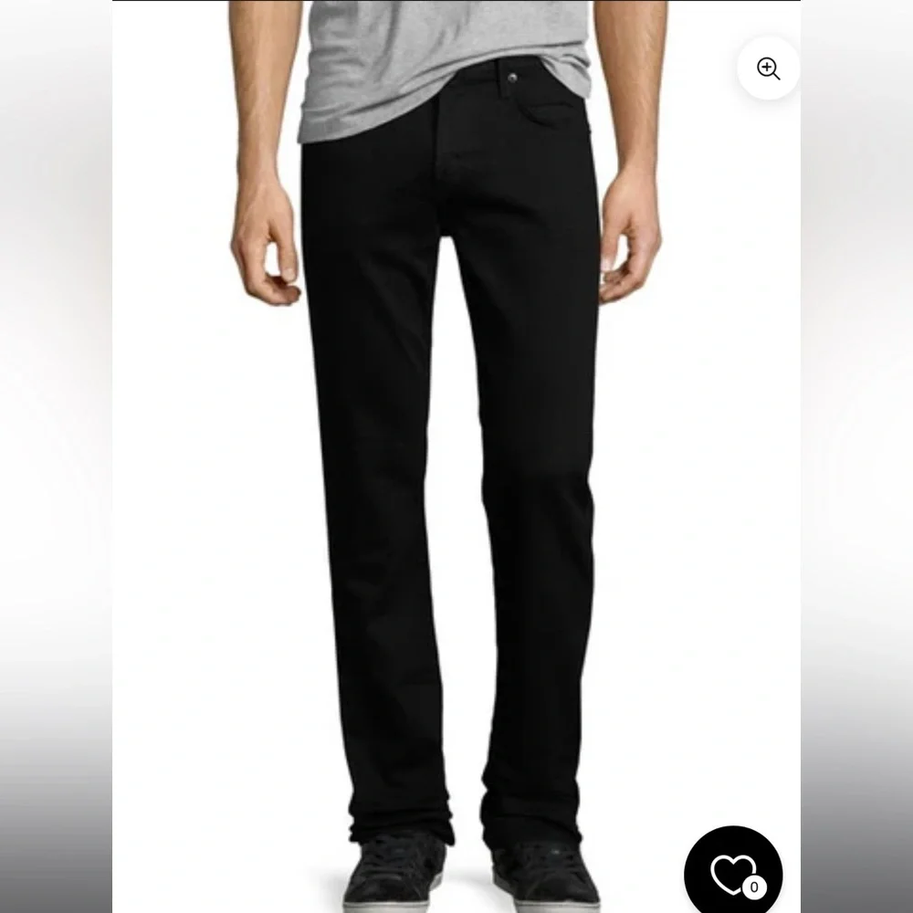 J BRAND Men's Black Straight-Leg Jeans Size 33x29